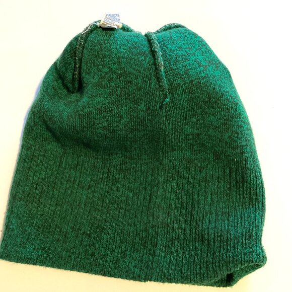 American Eagle Reindeer Holiday Christmas Green Winter Ski Knit Hat Pom Pom - Picture 4 of 7